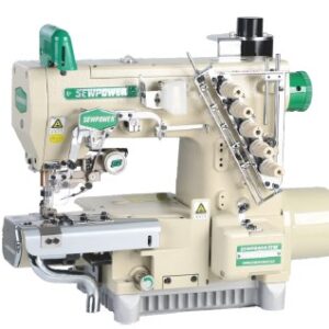 SP-787-N600-CB356-EWT-DS/W Servo motor cylinder bed interlock sewing machine with automatic trimmer and left hand side fabric cutter