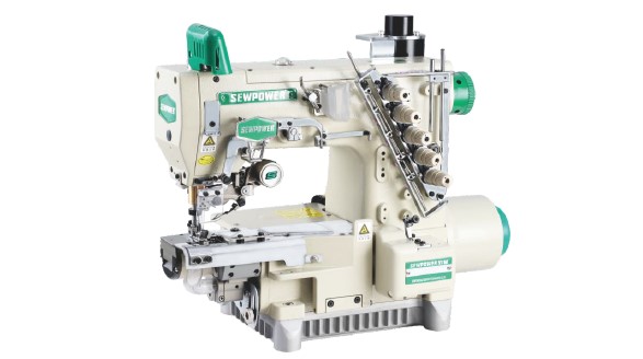 SP-720-N800-CB356-EST-DS/W Servo motor ultra-small horizontal cylinder bed interlock sewing machine with auto trimmer (with left side fabric cutter)