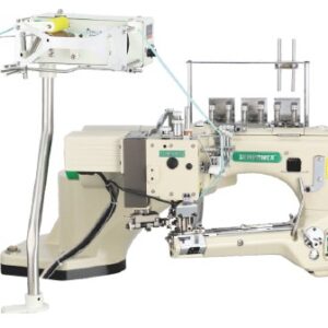 SP-740AMG-01-452-G0-ETK-VD/DS/SL Stepping rail high-speed feed-off-the-arm type four-needle six thread flat-seaming sewing machine (with Auto tape feeding device)