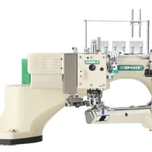 SP-740AMG-02-460-G2H-GX-ETK-VD/DS Stepping-rail auto thread-trimming high-speed feed-off-the-arm type four needle six-thread flat-seaming sewing machine
