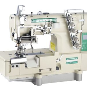 SP-550-05-CB356-DS/S High speed flat-bed interlock sewing machine with right side cutter for elastic lacing attaching